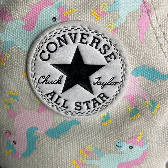 CONVERSE•CHUCK TAYLOR ALL STAR•HI TOPS•UNICORNS•MULTICOLOR•KIDS 3 - Picture 4 of 7